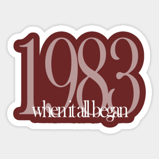 1983 Sticker